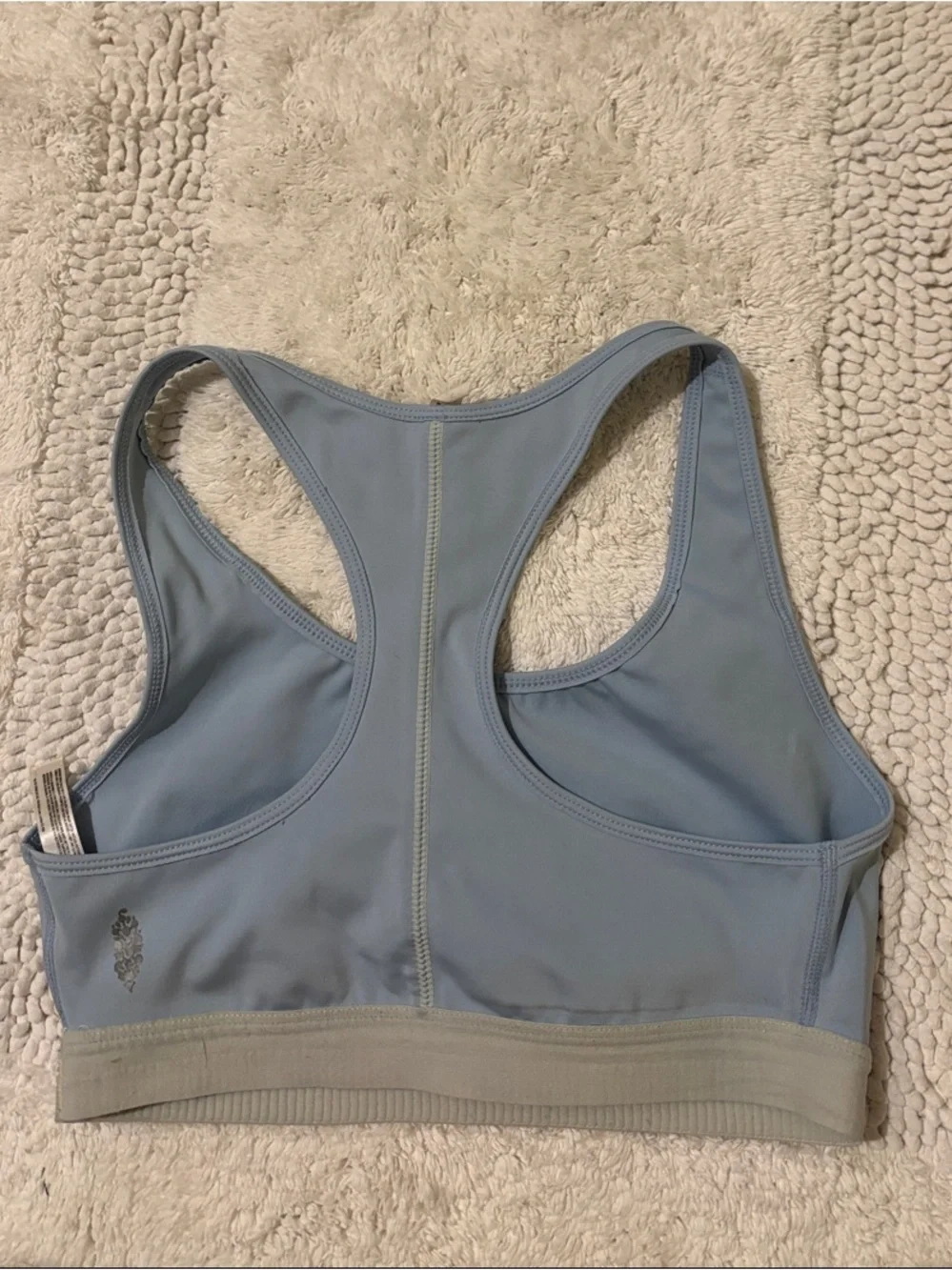 FP Movement by Free People Light Blue Racerback Sports Bra